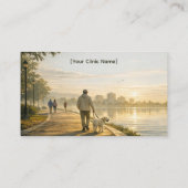 Quiet Morning Walk – Veterinary Business Card 名刺 (裏面)