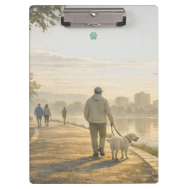 Quiet Morning Walk – Veterinary Clinic Clipboard クリップボード