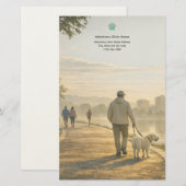 Quiet Morning Walk – Veterinary Clinic Stationery  便箋 (正面/裏面)