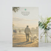 Quiet Morning Walk – Veterinary Clinic Stationery  便箋 (スタンド正面)