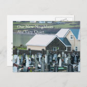 Quiet Neighbors おもしろい Change of Address 案内ポストカード (正面/裏面)