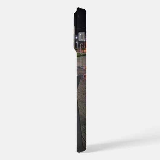 Quiet Night Park Bench Phone Case iPhoneケース (左側面)