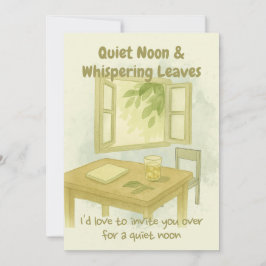 Quiet Noon & Whispering Leaves - 静かな夏の招待状 招待状