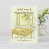 Quiet Noon & Whispering Leaves - Calm Summer Invit 招待状 (スタンド正面)