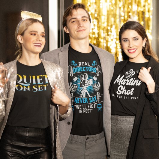 Quiet on Set - おもしろい Filmmaking Tシャツ