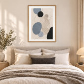 Quiet Passage | Minimal Abstract Plaster Art Print ポスター
