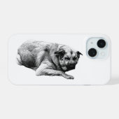 Quiet Pattern, Calm Gesture iPhone 15ケース (裏面横)
