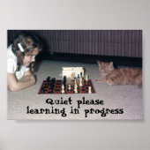 Quiet please (learning in progress) sign ポスター (正面)