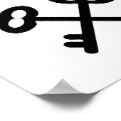 Quiet Please Locksmith At Work ポスター (角)