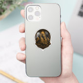 Quiet Power | エジプトのグレートスフィンクスのデザイン シール (スマートフォン)