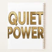 Quiet Power | エジプトのグレートスフィンクスのデザイン プランナー手帳 (裏面)