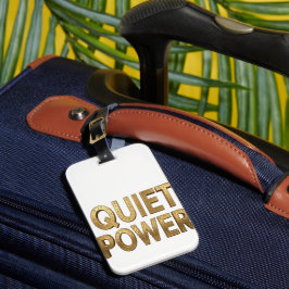 Quiet Power | エジプトのグレートスフィンクスのデザイン ラゲッジタグ