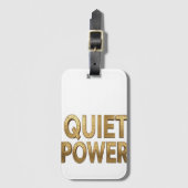 Quiet Power | エジプトのグレートスフィンクスのデザイン ラゲッジタグ (正面縦)