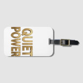 Quiet Power | エジプトのグレートスフィンクスのデザイン ラゲッジタグ (正面横)