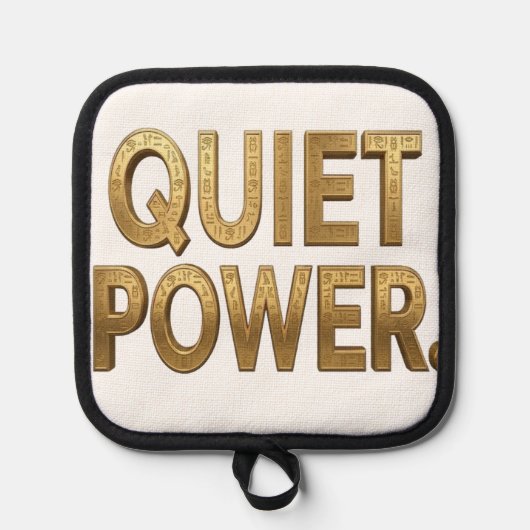 Quiet Power | エジプトのグレートスフィンクスのデザイン 鍋敷き (正面)