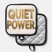 Quiet Power | エジプトのグレートスフィンクスのデザイン 鍋敷き (正面/裏面)