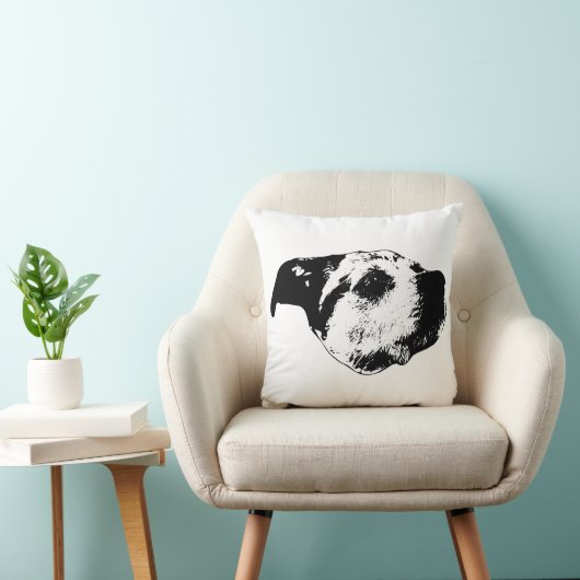 Quiet Pumpkin Lane — Ink Lines クッション (椅子)