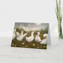 Quiet Quack: White Duck Starry Night Goose カード