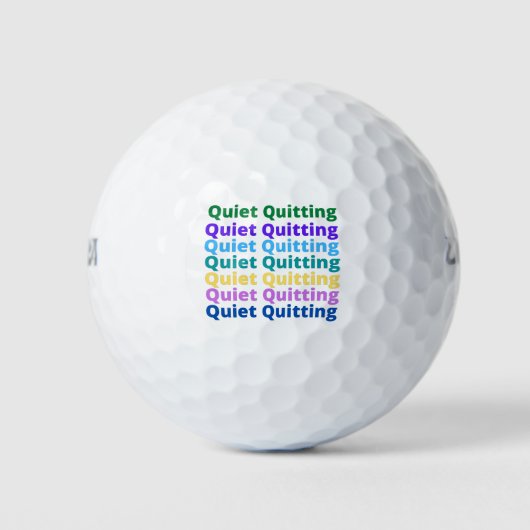 Quiet quitting ゴルフボール (正面)