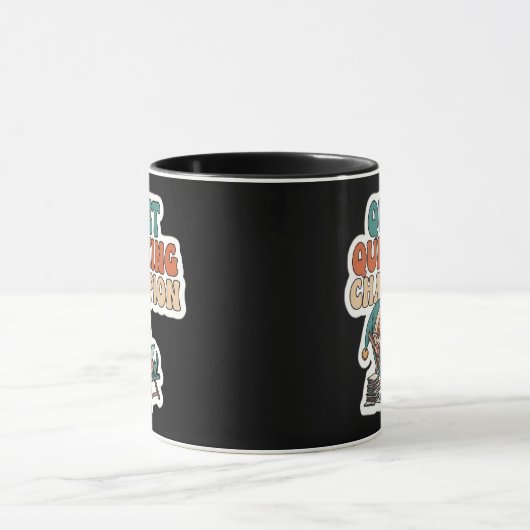 Quiet Quitting Elf Funny Office Humor Coffee Mug マグカップ (中央)