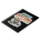 Quiet Quitting Elf Funny Office Humor Meeting ノートブック (左側)