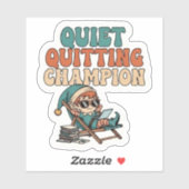 Quiet Quitting Elf Funny Office Humor Vinyl シール (シート)