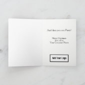 Quiet Reflectionの時間。会社のクリスマスカード シーズンカード (内部)