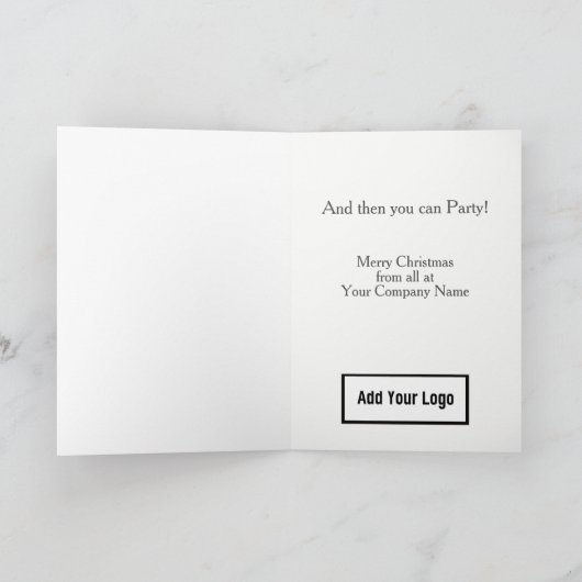 Quiet Reflectionの時間。会社のクリスマスカード シーズンカード (内部)