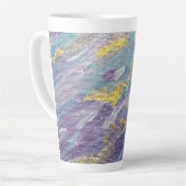 Quiet Reign Modern Art カフェラテマグ (左アングル)