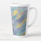 Quiet Reign Modern Art カフェラテマグ (右)