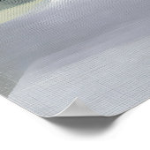 Quiet River Valley Minimal Abstract Landscape ポスター (角)