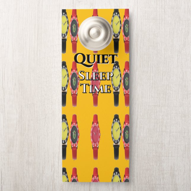 Quiet Sleep Time  ドアノブサイン (ノブ)