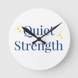 Quiet Strength ラウンド壁時計