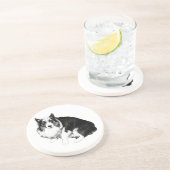 Quiet Table, Calm Corgi コースター (側面)