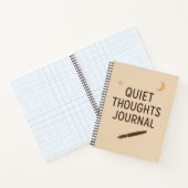 Quiet Thoughts Journal - ミニマル Notebook Cover ノートブック (内部)