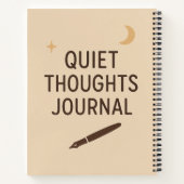 Quiet Thoughts Journal - ミニマル Notebook Cover ノートブック (裏面)