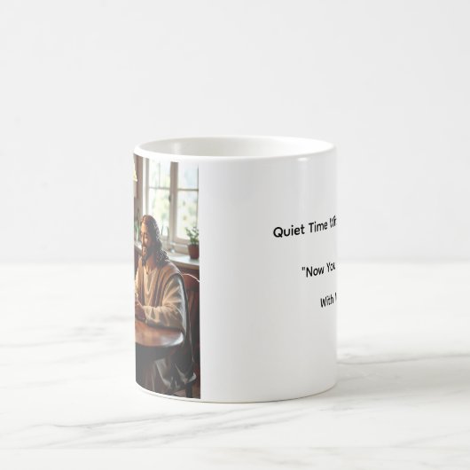 Quiet Time With Jesus Mug コーヒーマグカップ (中央)