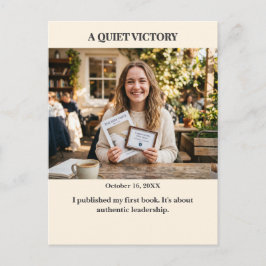 Quiet Victory Custom Photo Postcard ポストカード