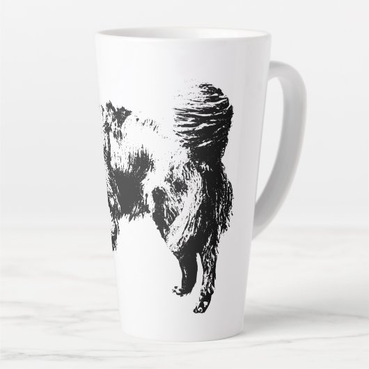 Quiet Watch in October Light カフェラテマグ (右アングル)