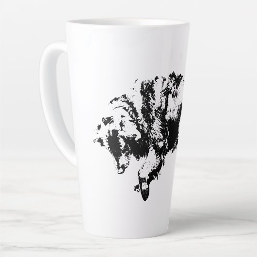 Quiet Watch in October Light カフェラテマグ (左アングル)