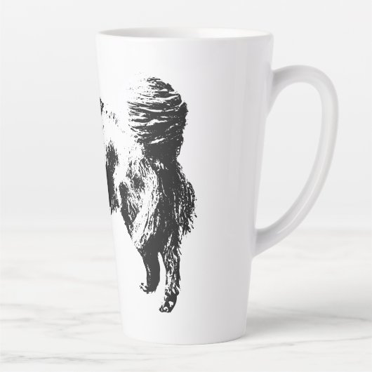 Quiet Watch in October Light カフェラテマグ (右)