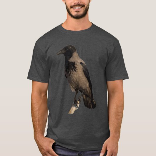 Quiet Watcher The Hooded Crow Tシャツ (正面)