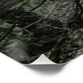 Quiet Woodland Light – Minimal Nature Photography  ポスター (コーナー)