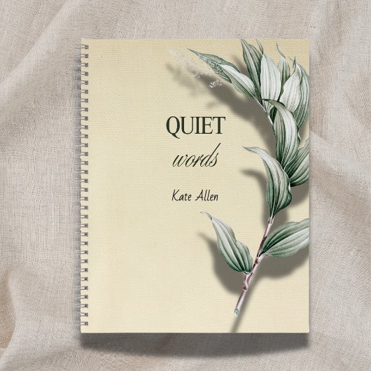 "Quiet Words" 退職祝いノートブック ノートブック