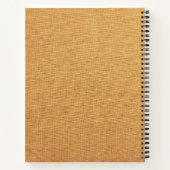 ' Quiet Words' Beige Floral Journal Gift with Name ノートブック (裏面)