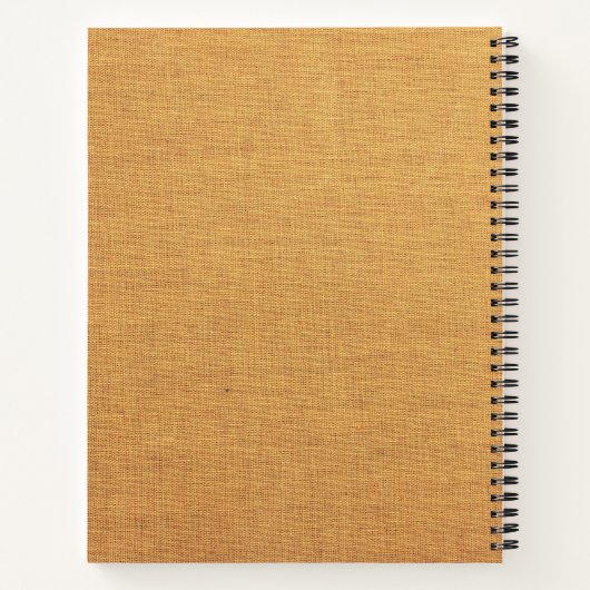 ' Quiet Words' Beige Floral Journal Gift with Name ノートブック (裏面)