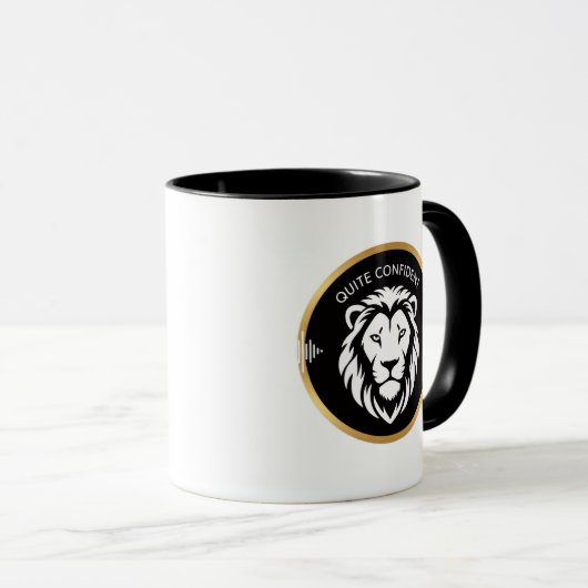 Quietly Confident – Minimal Typography Design for  マグカップ (正面右)