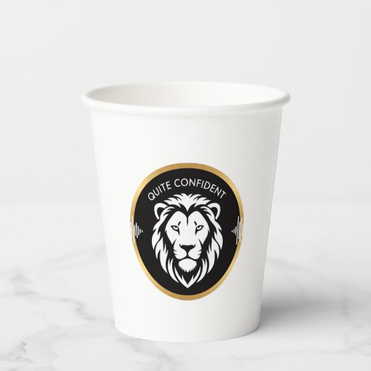 Quietly Confident – Minimal Typography Design for  紙コップ (裏面)