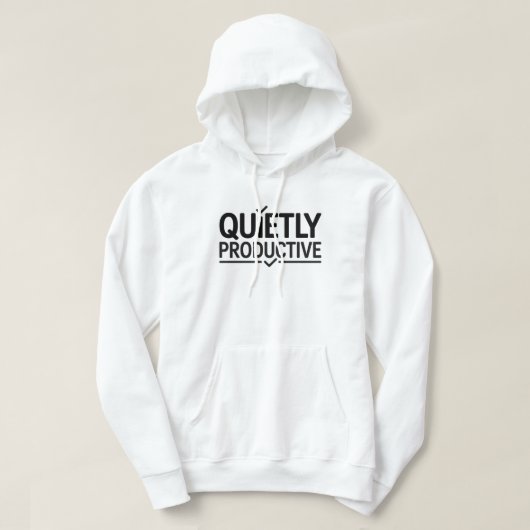 Quietly Productive Office T-Shirt | Minimal Work  パーカ (デザイン正面)