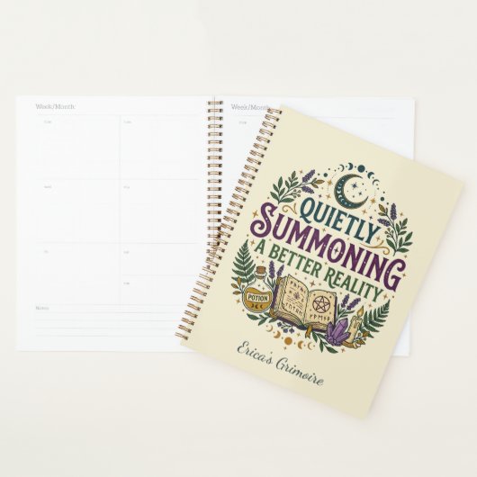 Quietly Summoning a Better Reality Grimoire プランナー手帳 (ディスプレー)
